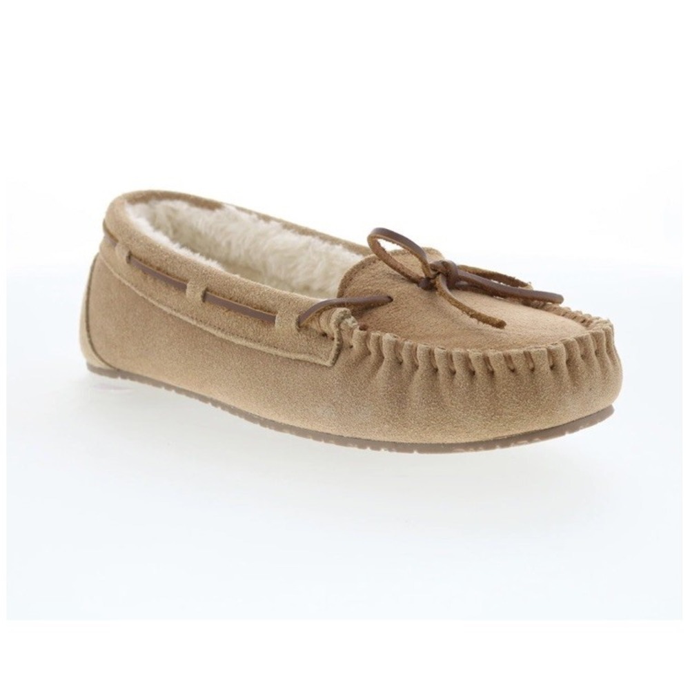 Minnetonka Allie Junior Trapper 4052 Womens Brown Loafer Slippers Shoes Size 7